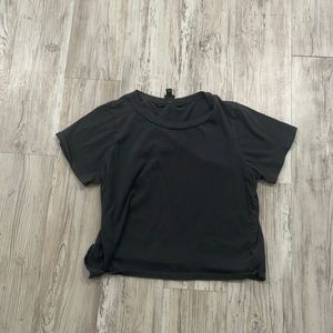 Art Class cropped tee, black, size 14/16 juniors